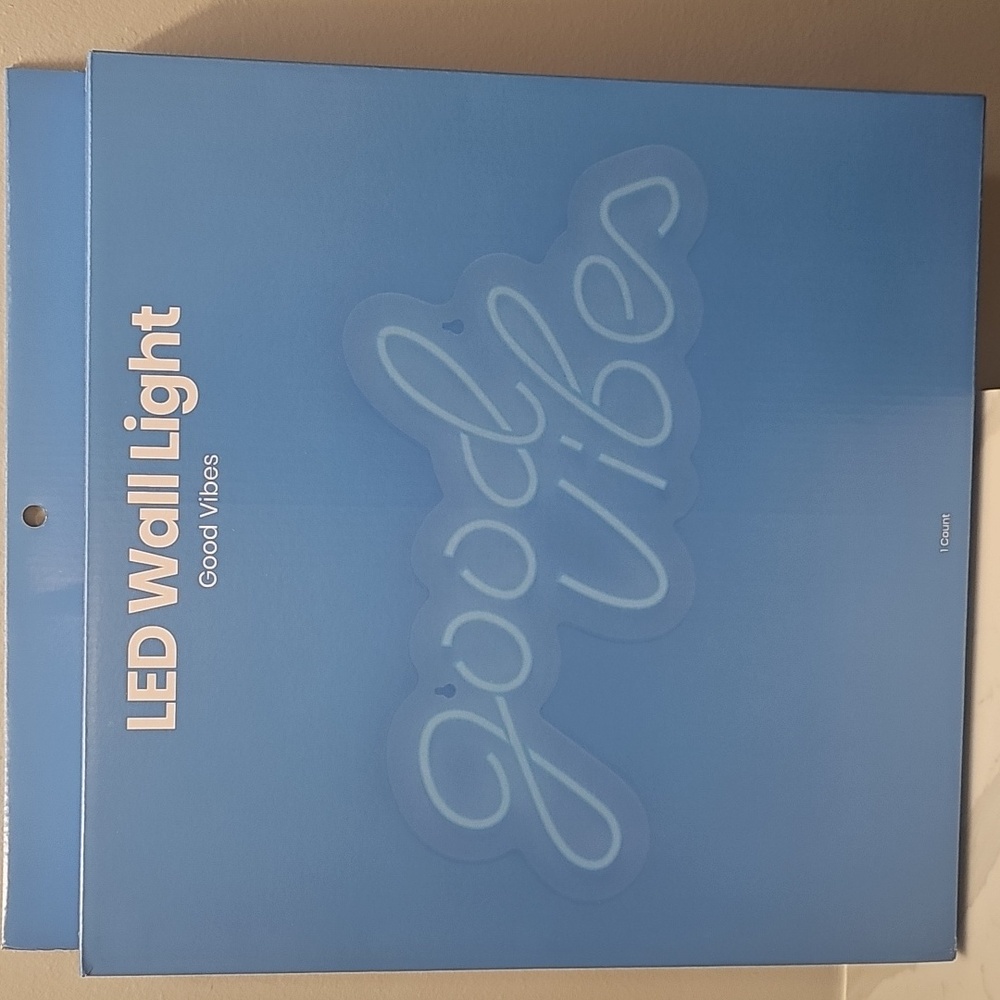 GEMS Good Vibes LED Wall Light. New In Box. Sealed.